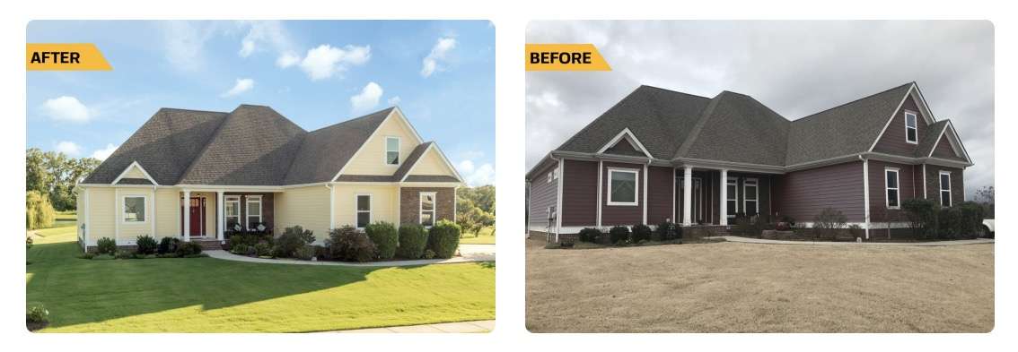 Painter Ready painting project before and after